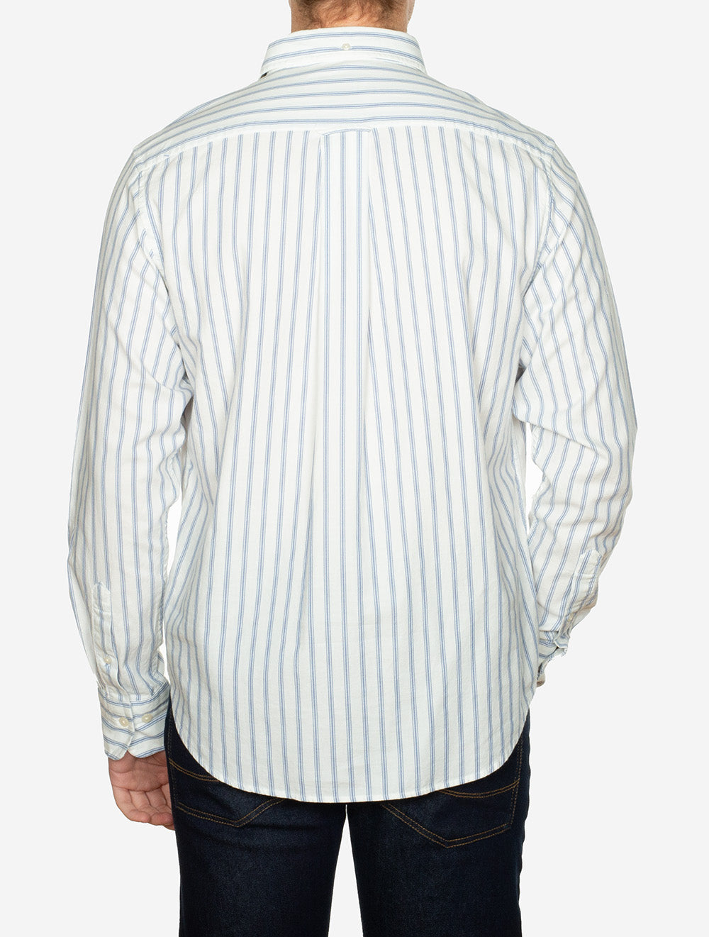 Regular Archive Oxford Stripe Shirt Eggshell