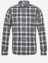 Gant Regular Tartan Melange Check Shirt Dark Grey Melange MI