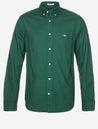 Gant Regular Microcheck Flannel Shirt Deep Forest Green MI