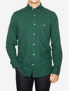 Gant Regular Microcheck Flannel Shirt Deep Forest Green AI1