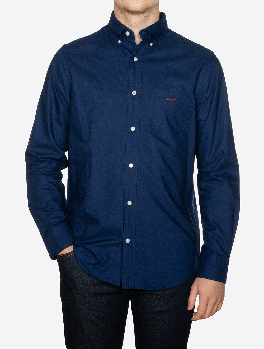 Gant Regular Beefy Oxford Shirt Persian Blue AI1