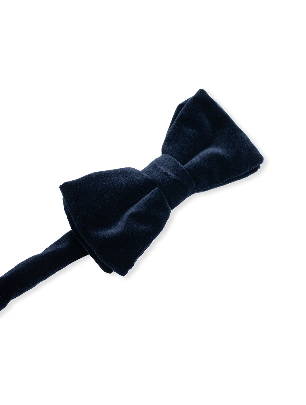 Eton Velvet Ready Tied Bow Tie Navy AI2