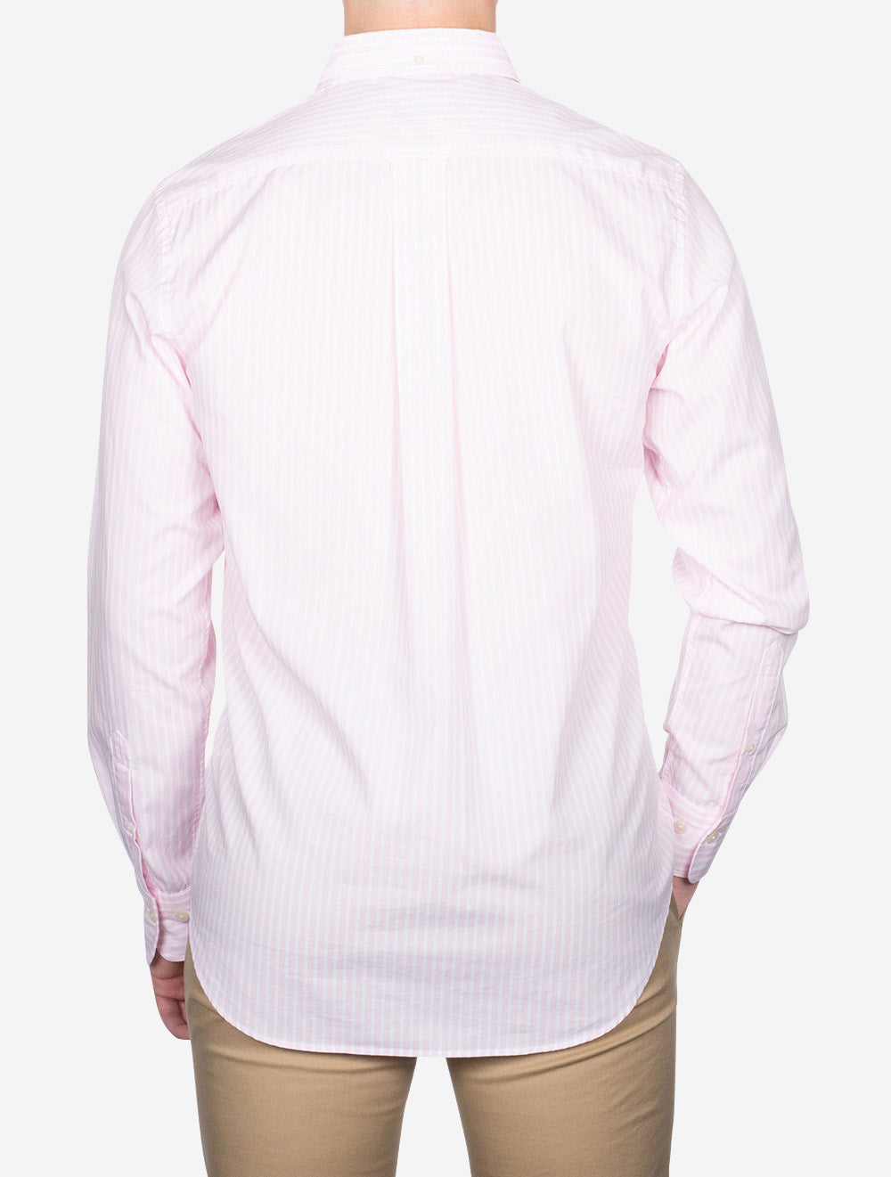 Regular Fit Poplin Stripe Shirt Light Pink