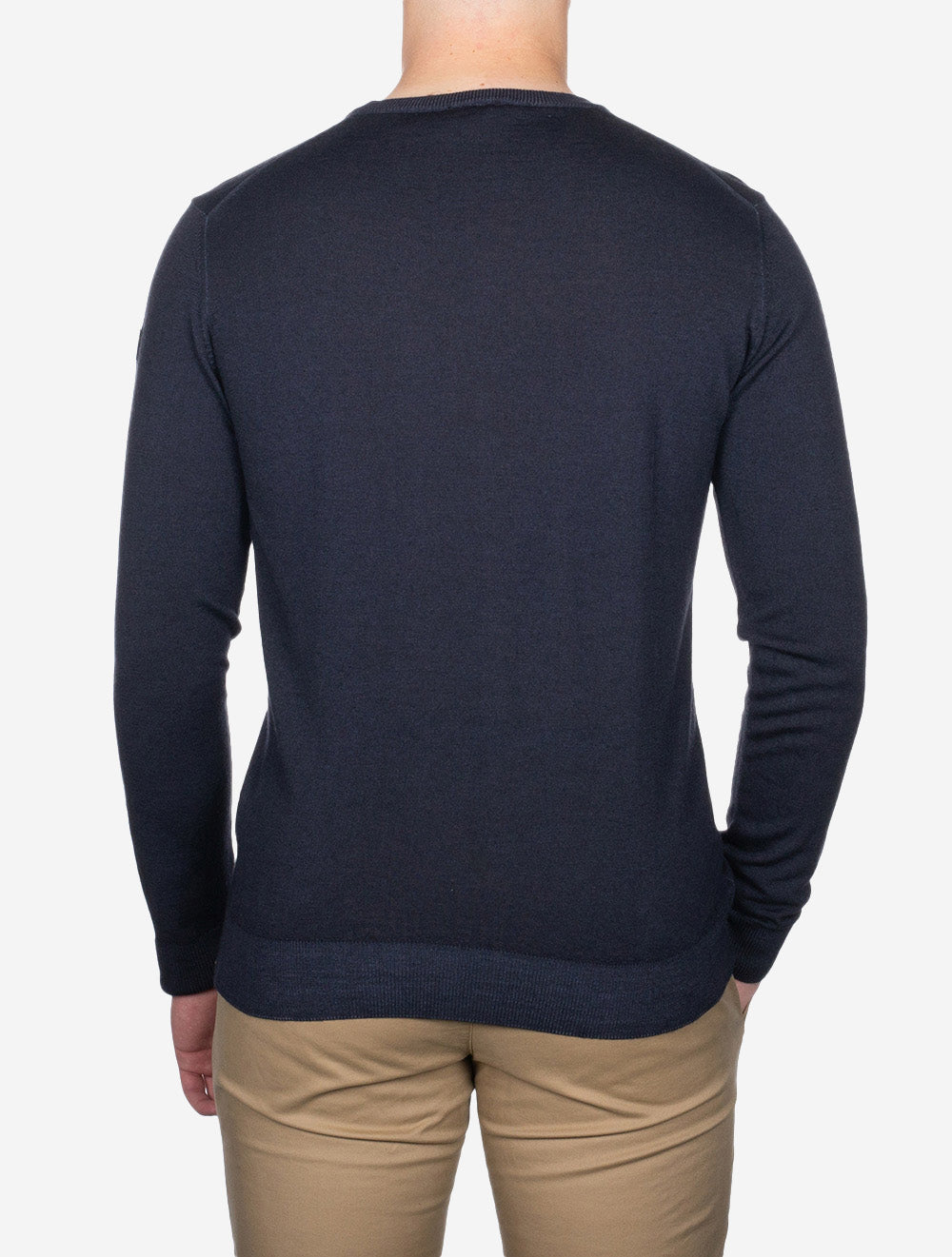 Paul And Shark Summer Wool Crew Neck Navy AI2