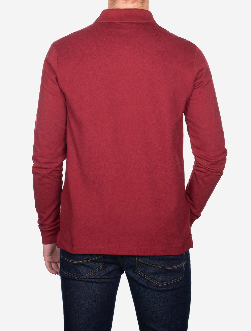 Paul And Shark Long Sleeve 3 Button Polo Red AI2