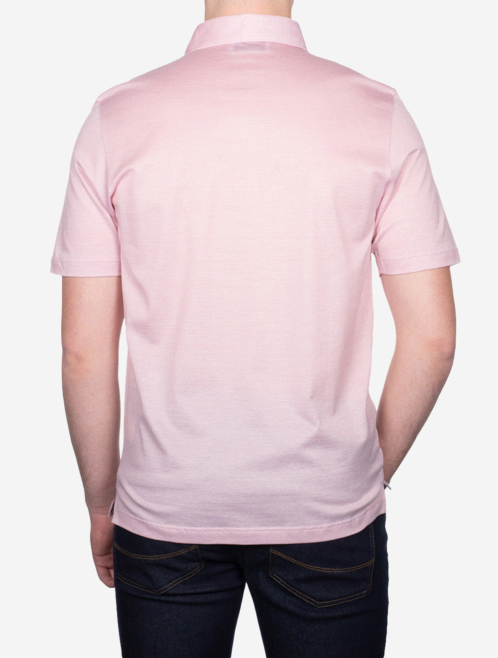 Gran Sasso 3 Button Polo Shirt Pink AI2