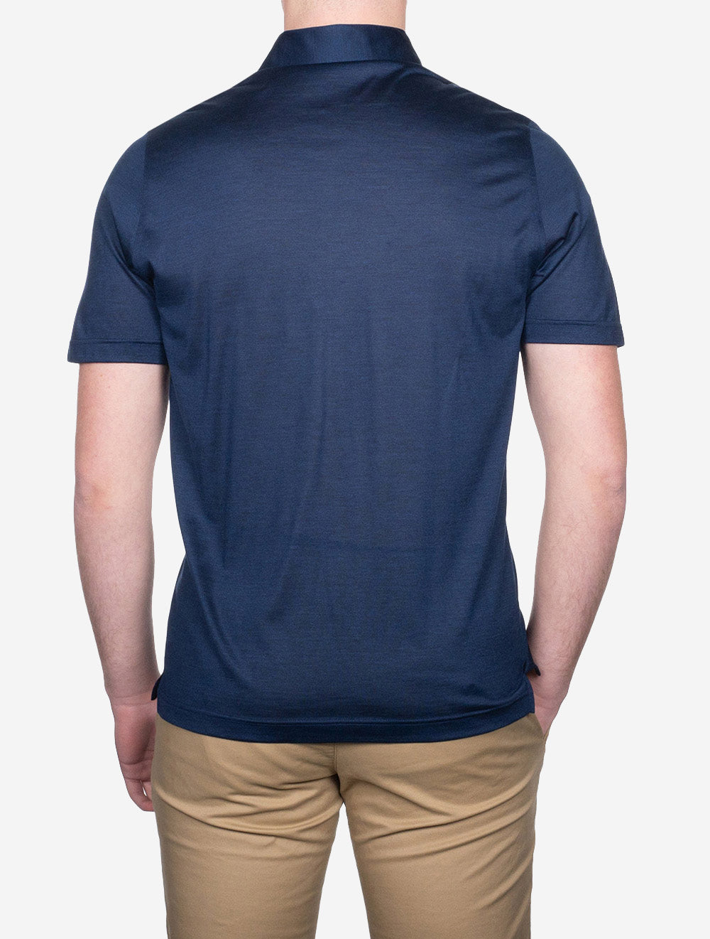 Gran Sasso Silk Polo Navy AI2