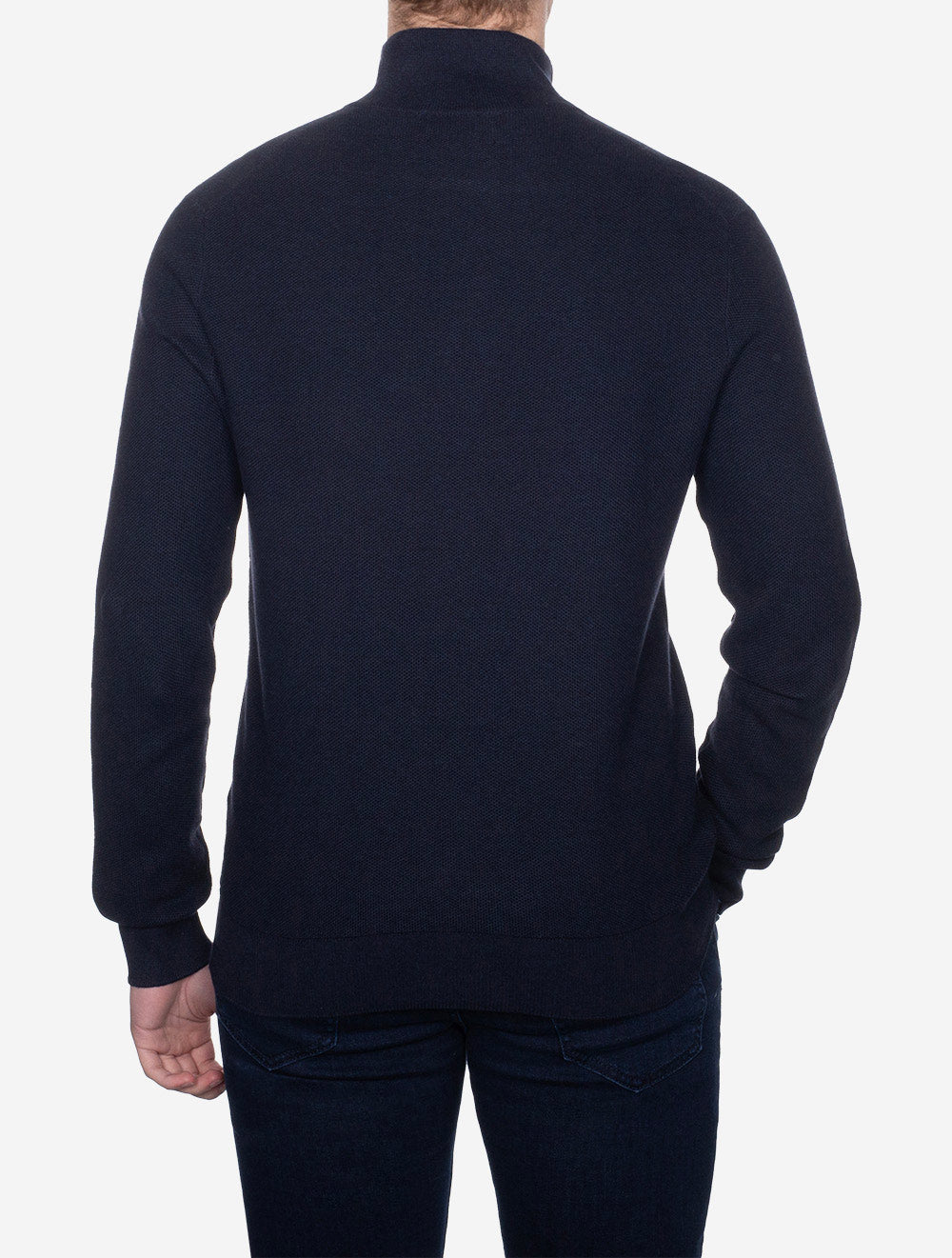 Half Zip Pique Pullover Cruise Navy