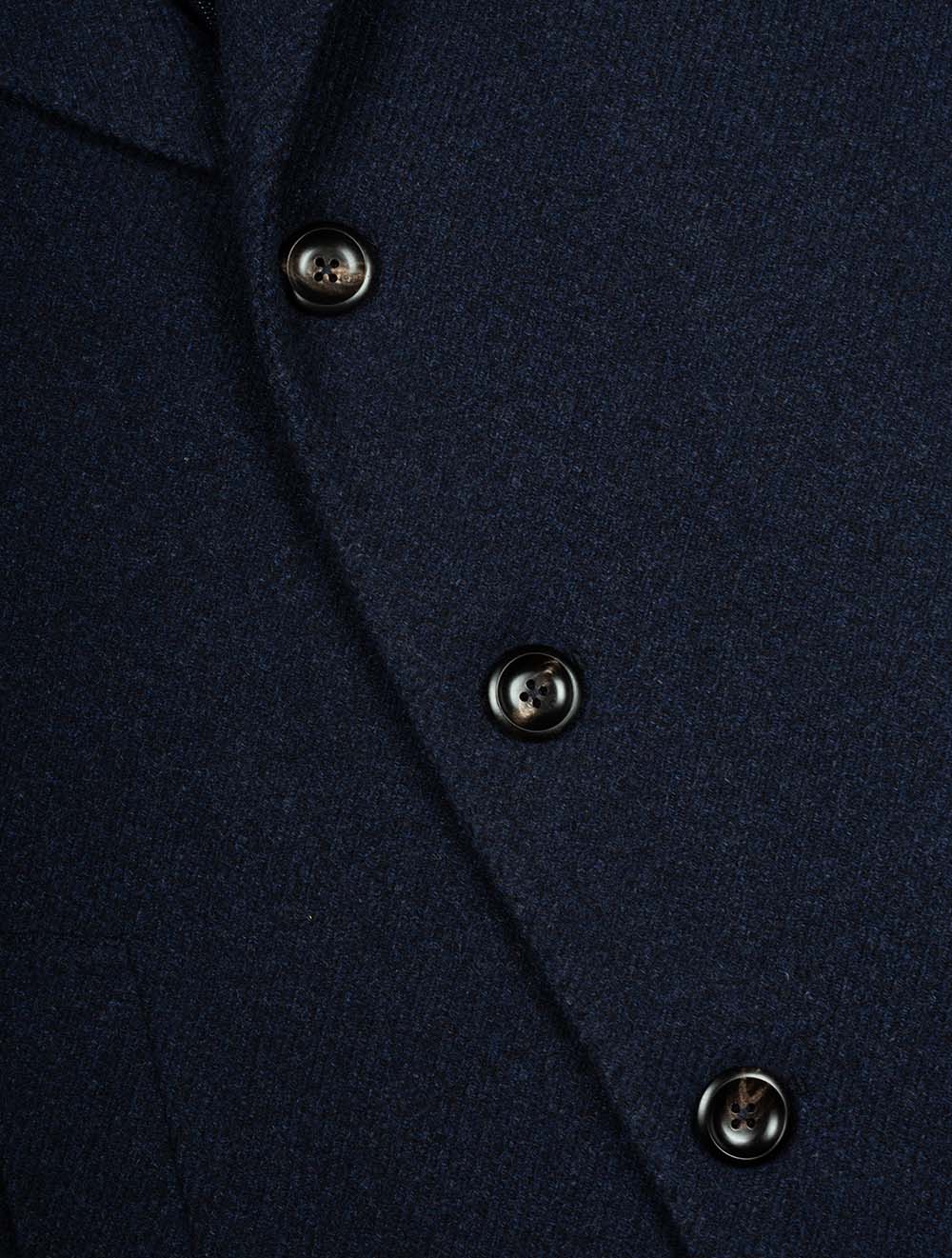 Lubiam Wool And Silk Overcoat Blue AI5