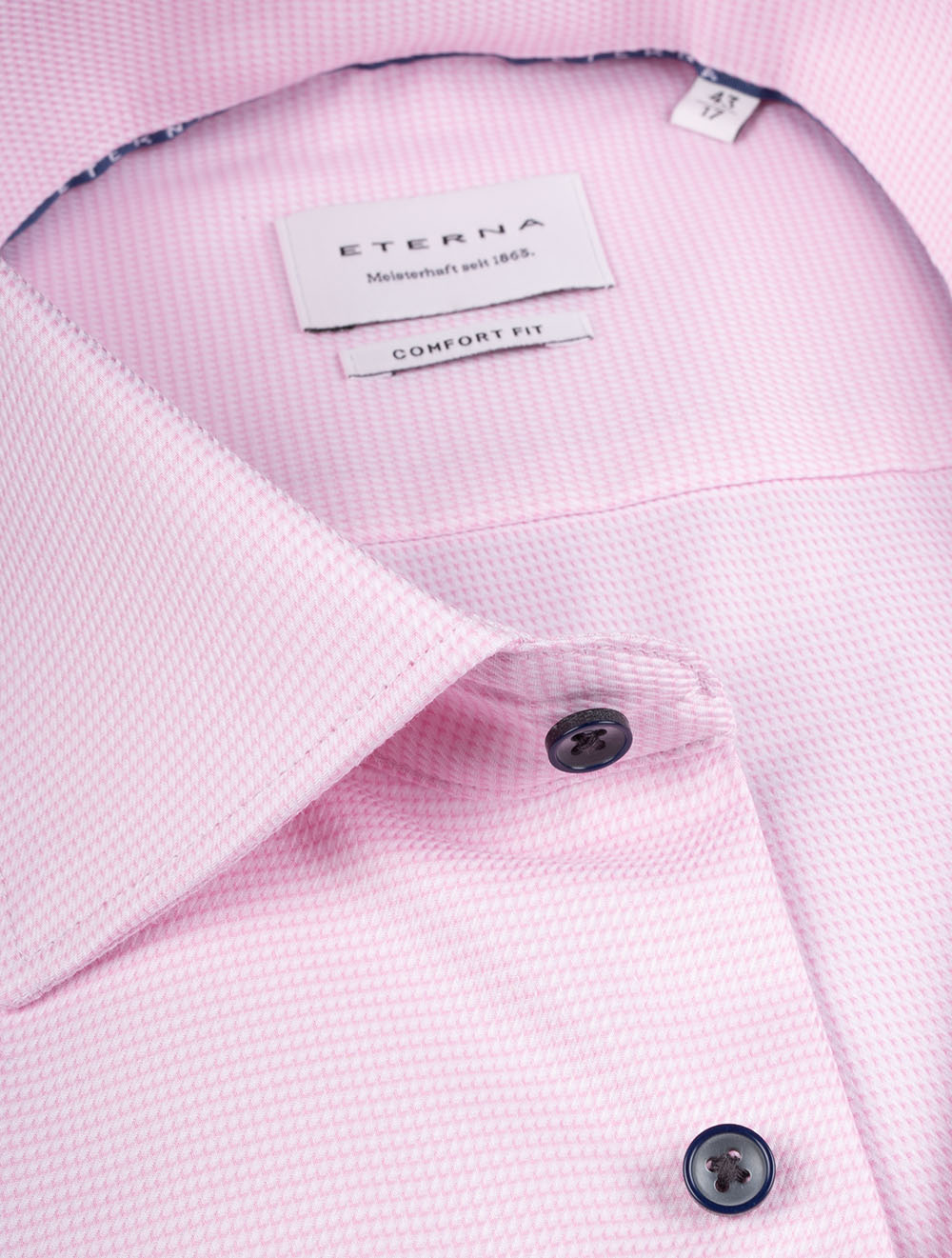 Puppytooth With Contrast Button Pink