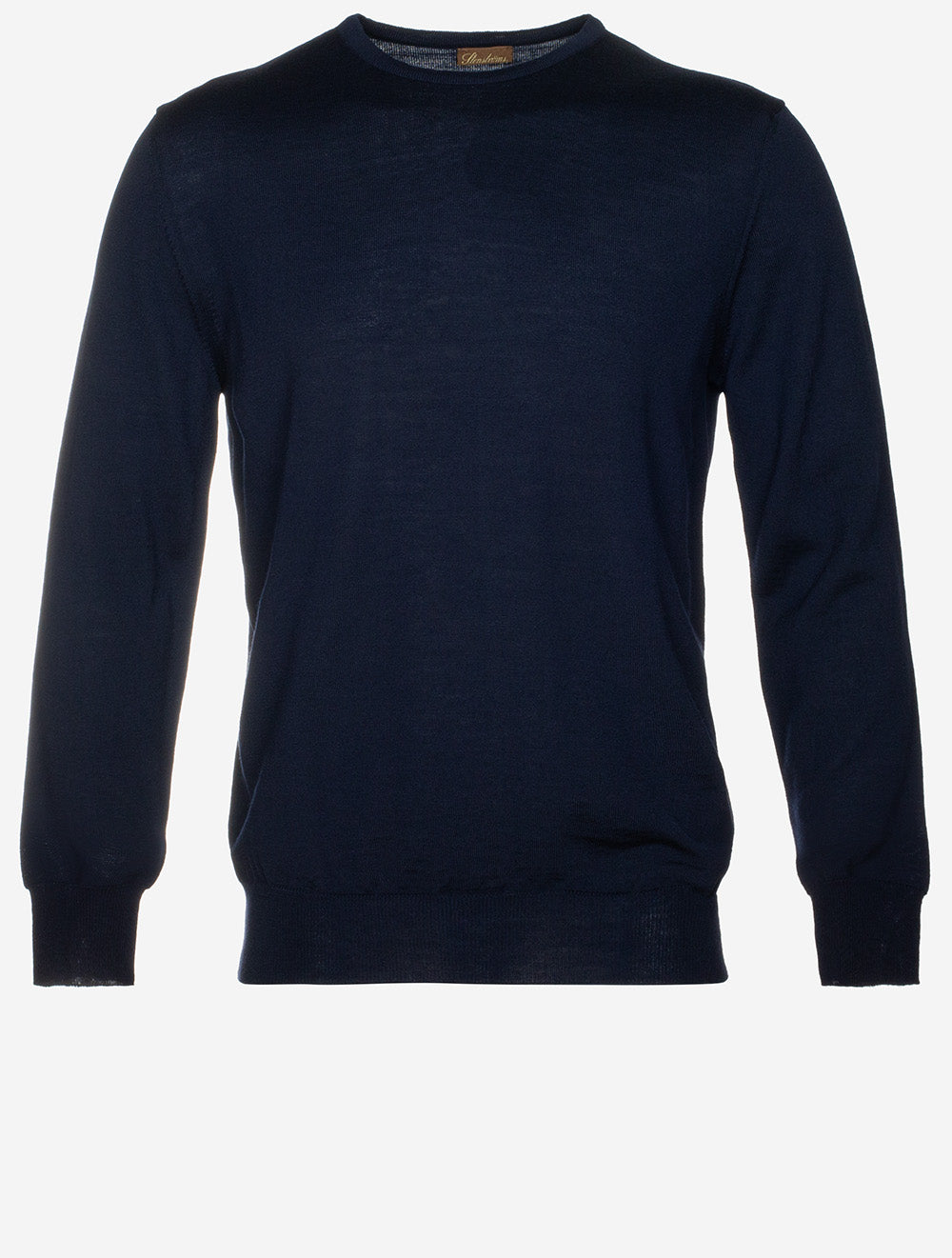 Merino Wool Crew Neck Jumper Navy