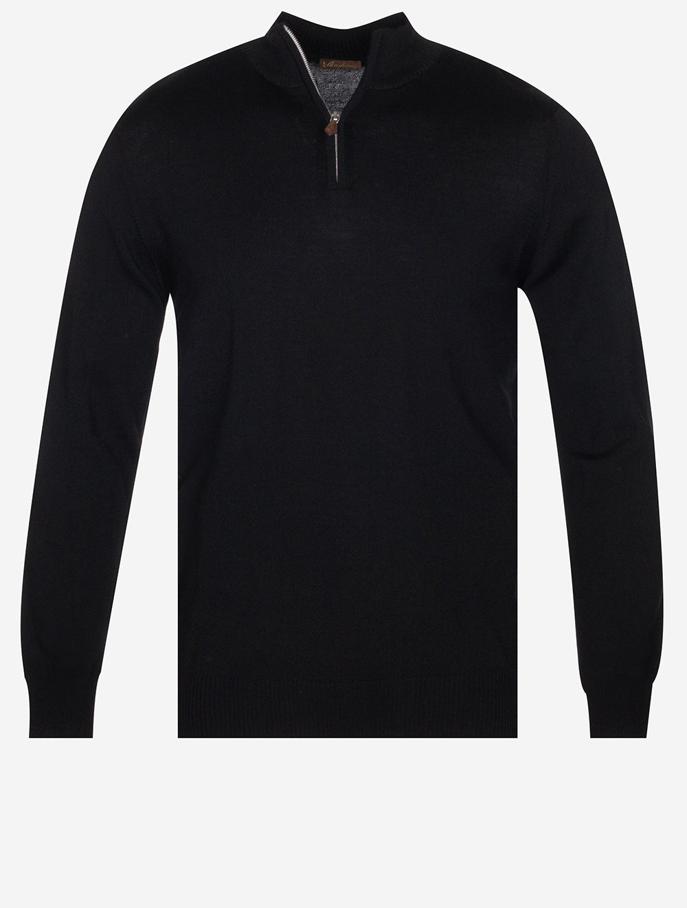 Stenstroms Merino Half Zip Black MI