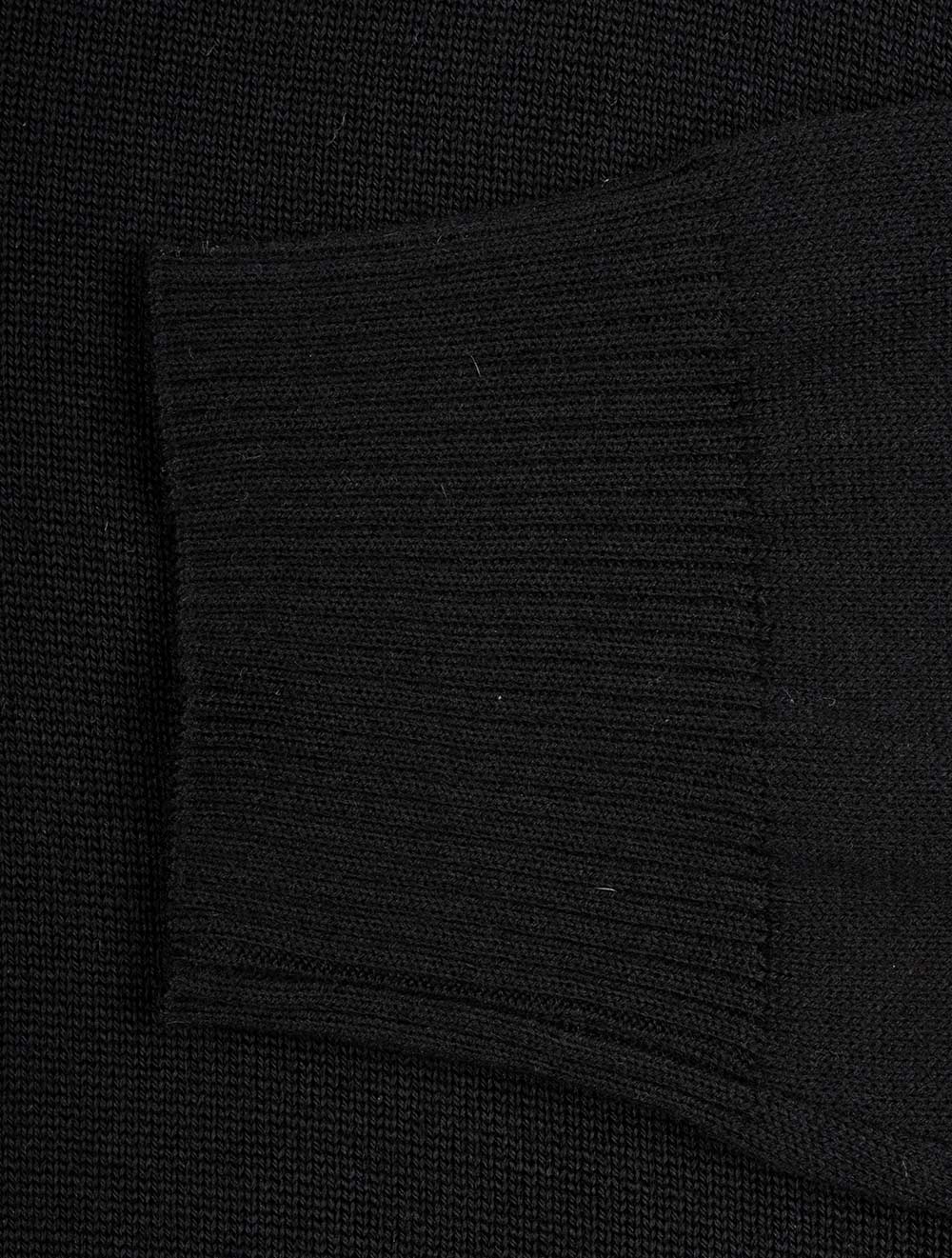 Stenstroms Merino Half Zip Black AI2