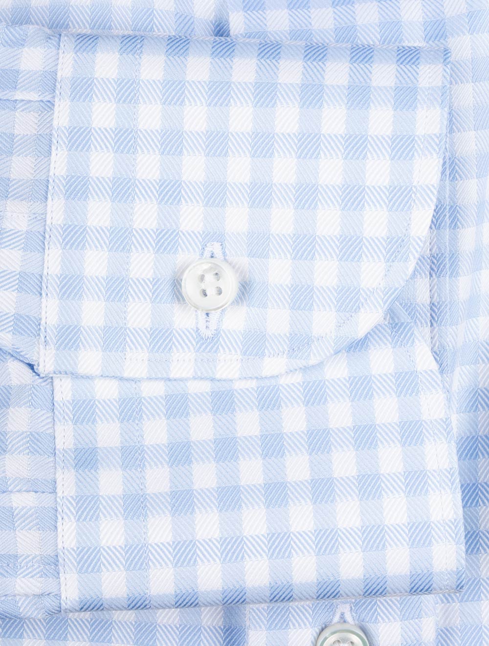 Fray FRAY Gingham Check Shirt Blue AI3