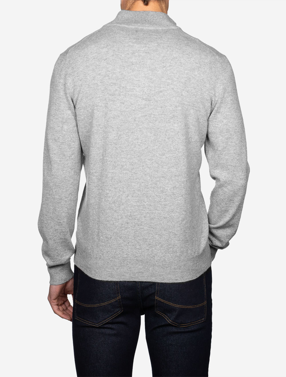 Cashmere Mock Neck Grey