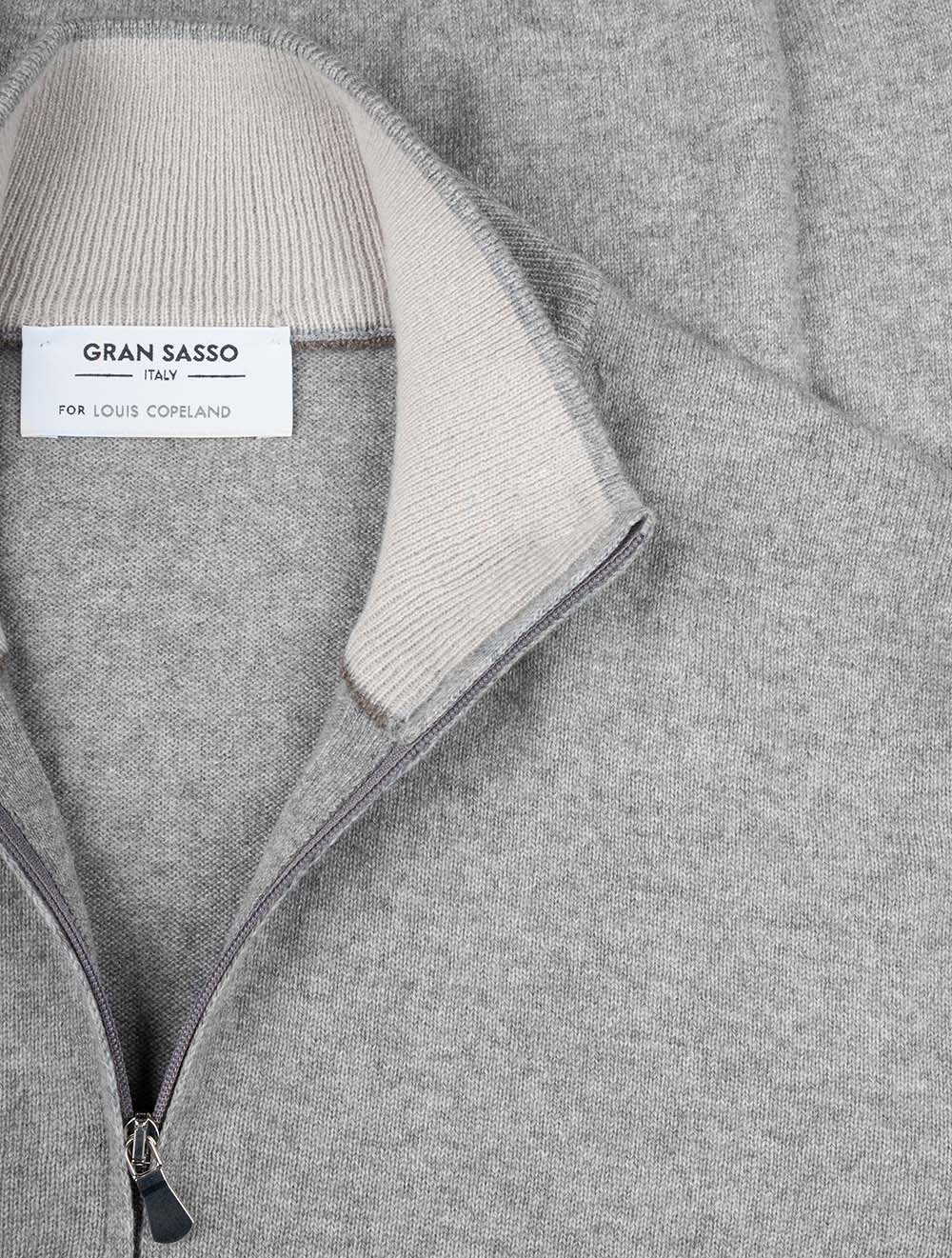 Cashmere Mock Neck Grey