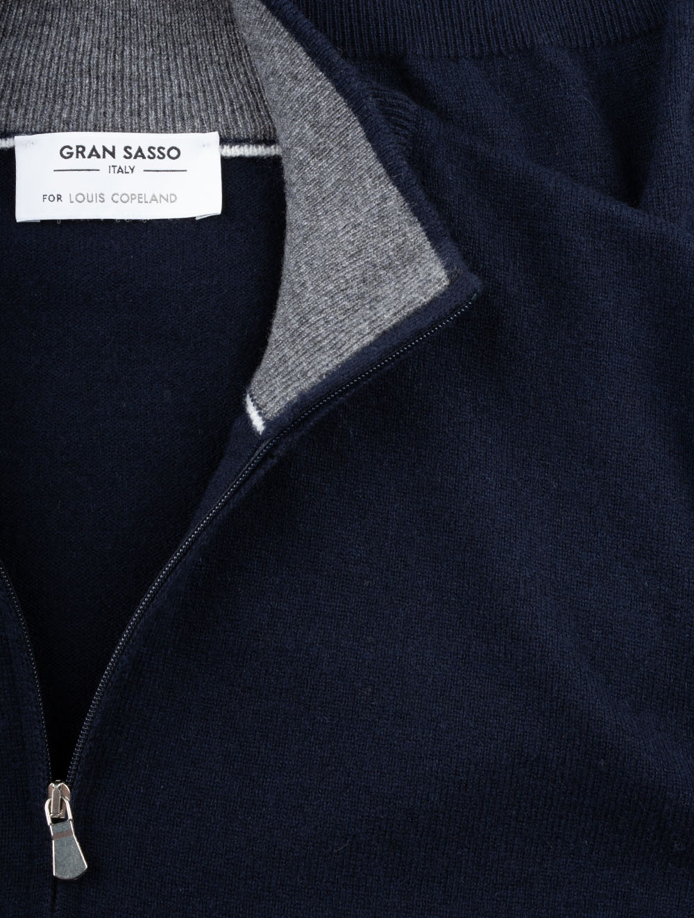 Cashmere Mock Neck Navy