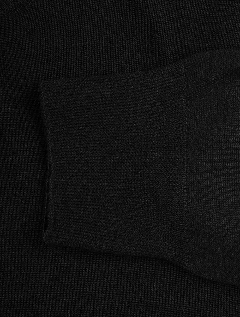 Long Sleeve Tennis Polo Black