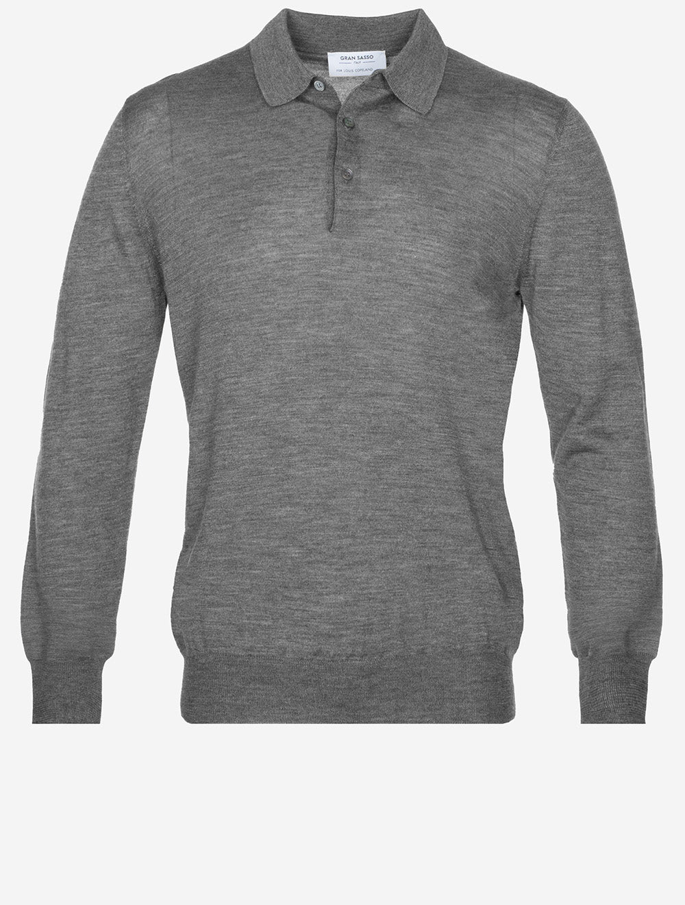 Long Sleeve Tennis Polo Grey