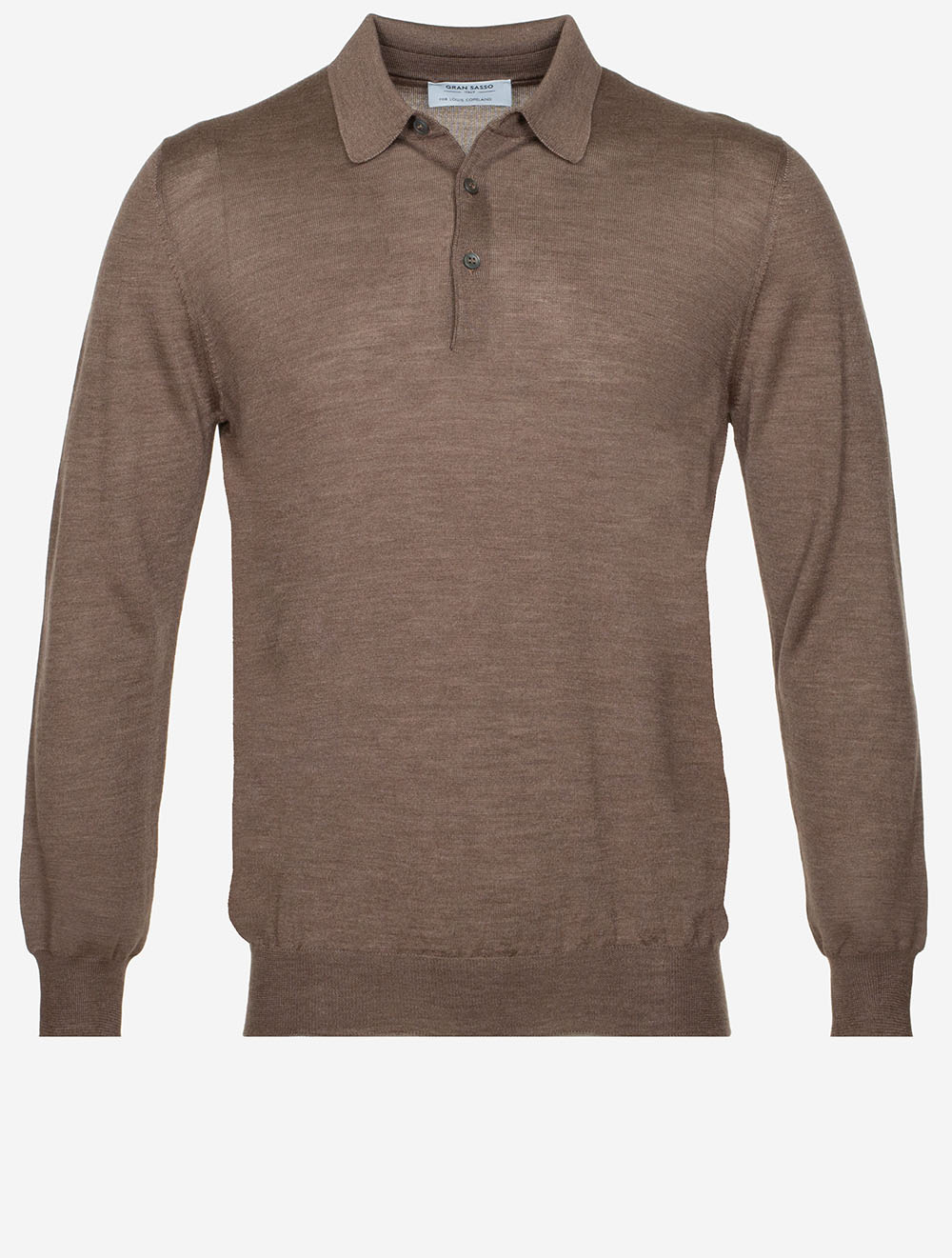 Tennis Long Sleeve Polo Taupe