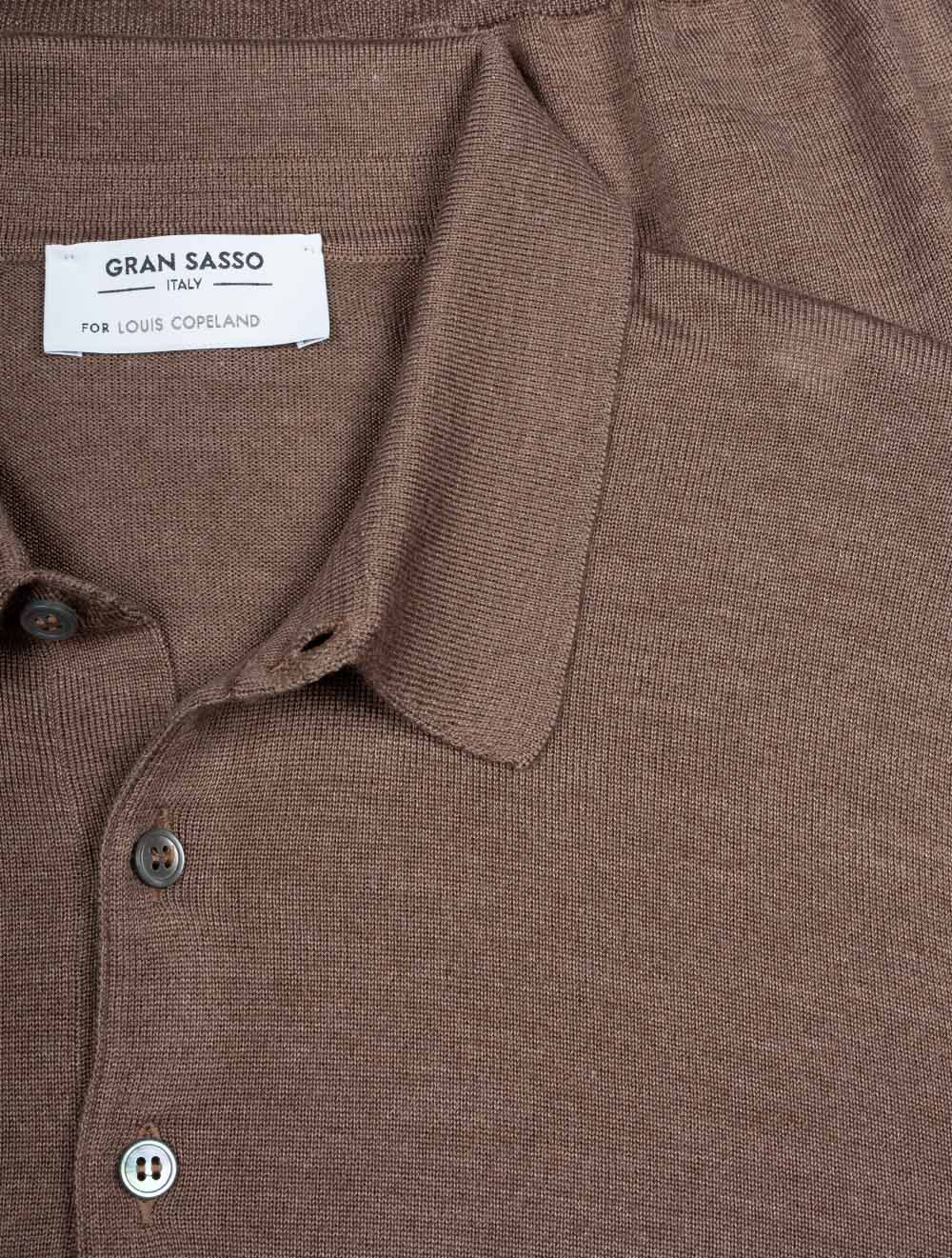 Tennis Long Sleeve Polo Taupe