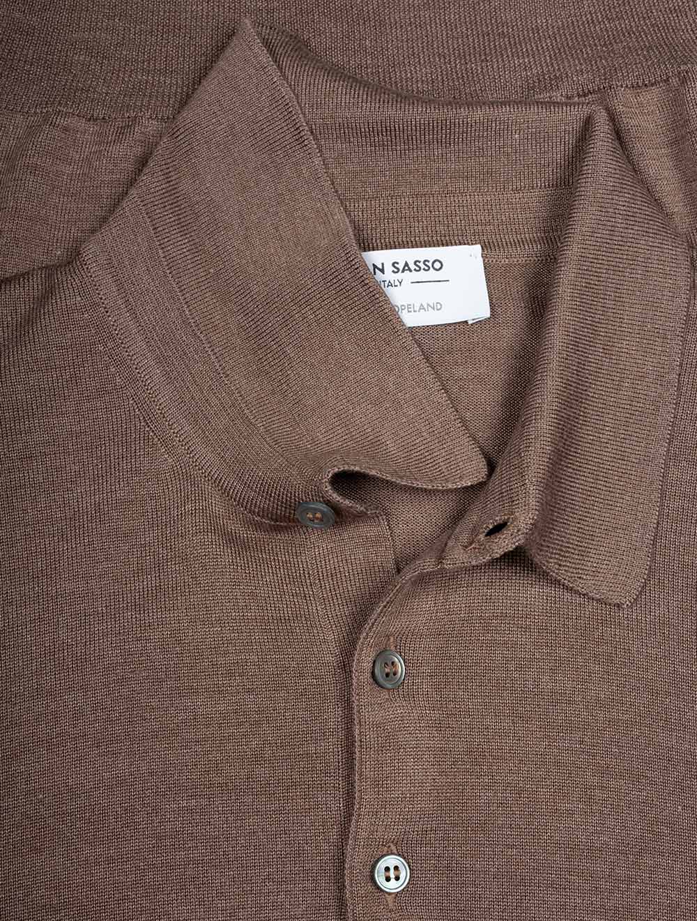 Tennis Long Sleeve Polo Taupe