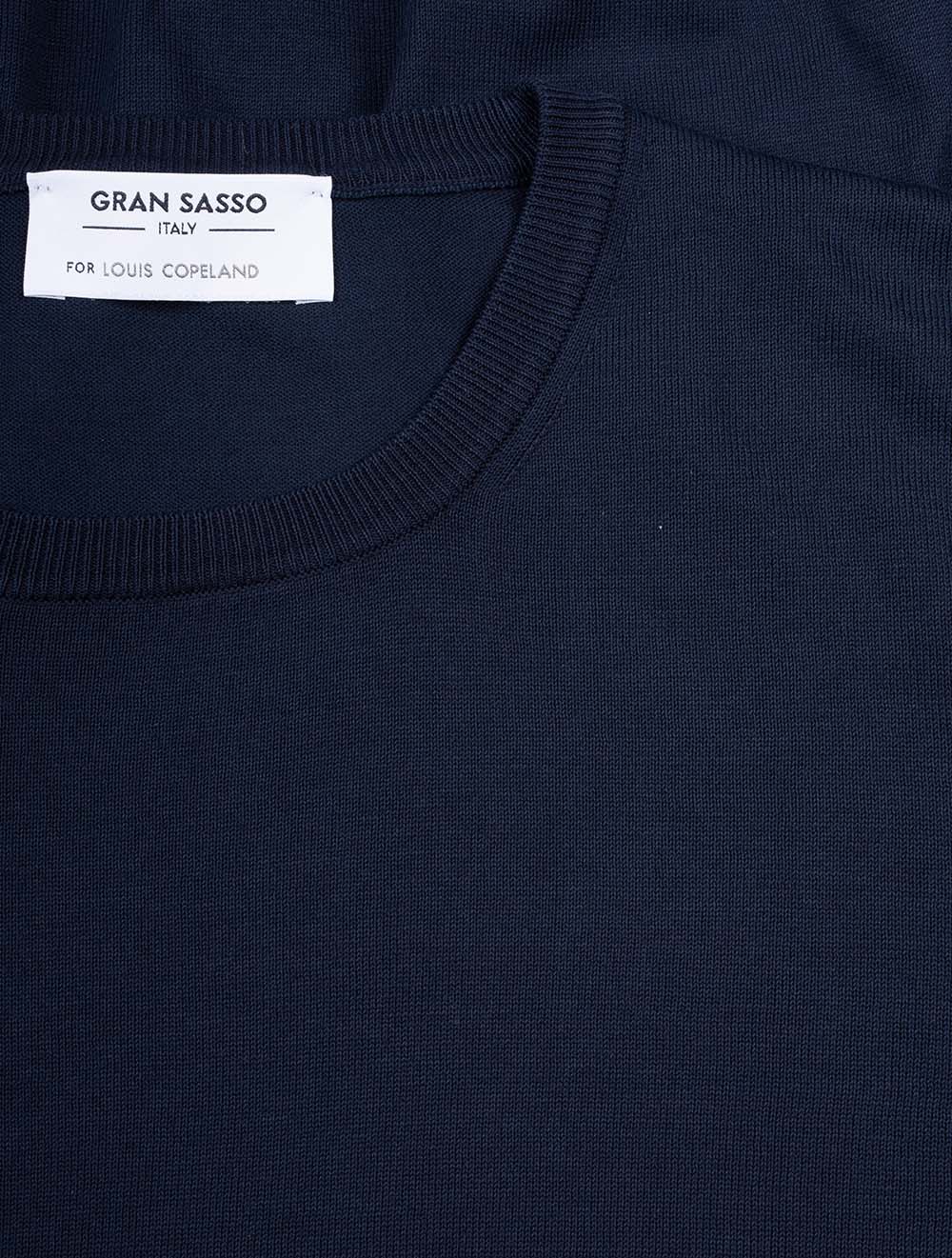 Gran Sasso Crew Knitwear Navy AI3