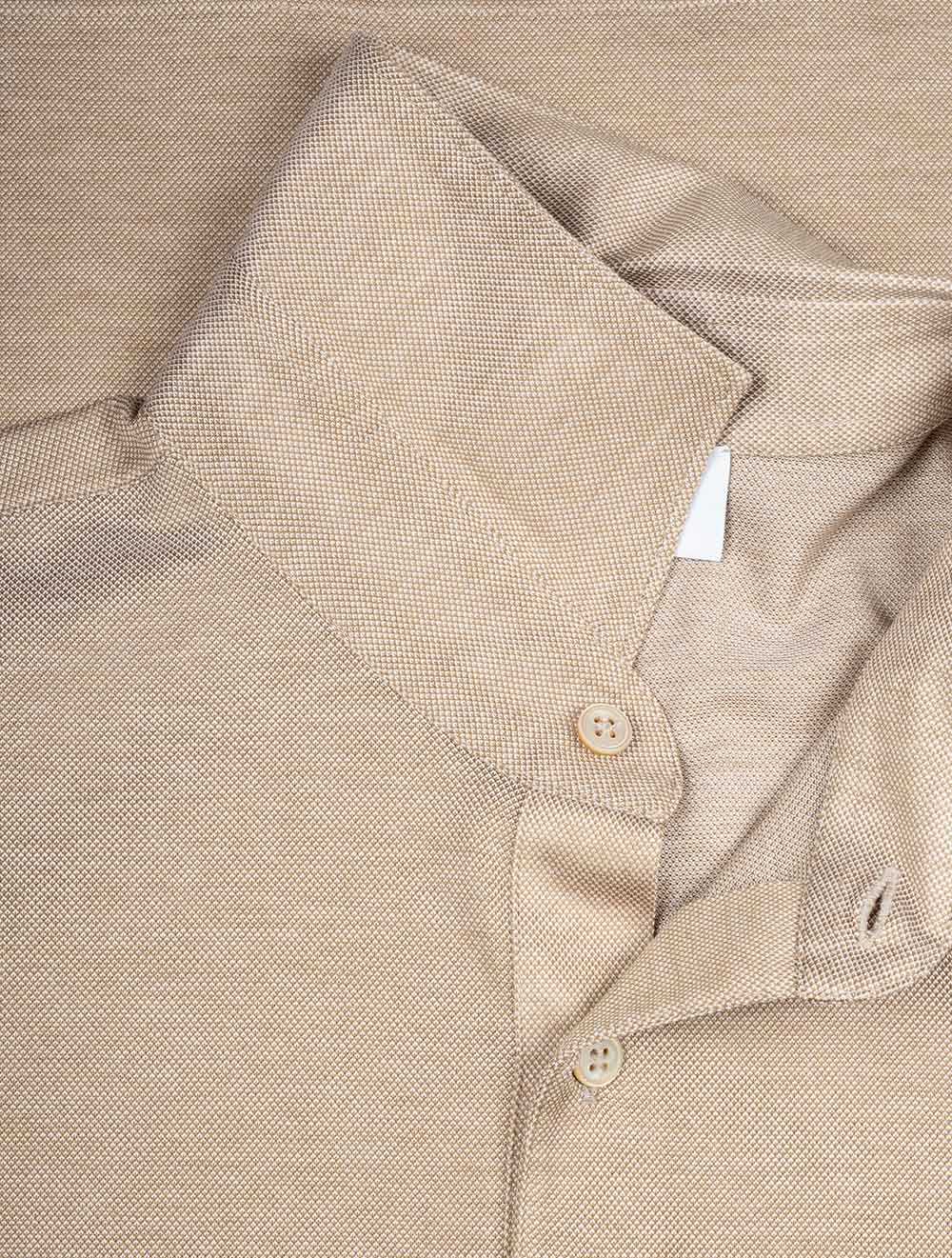 Gran Sasso 3 button Polo Shirt Beige AI5