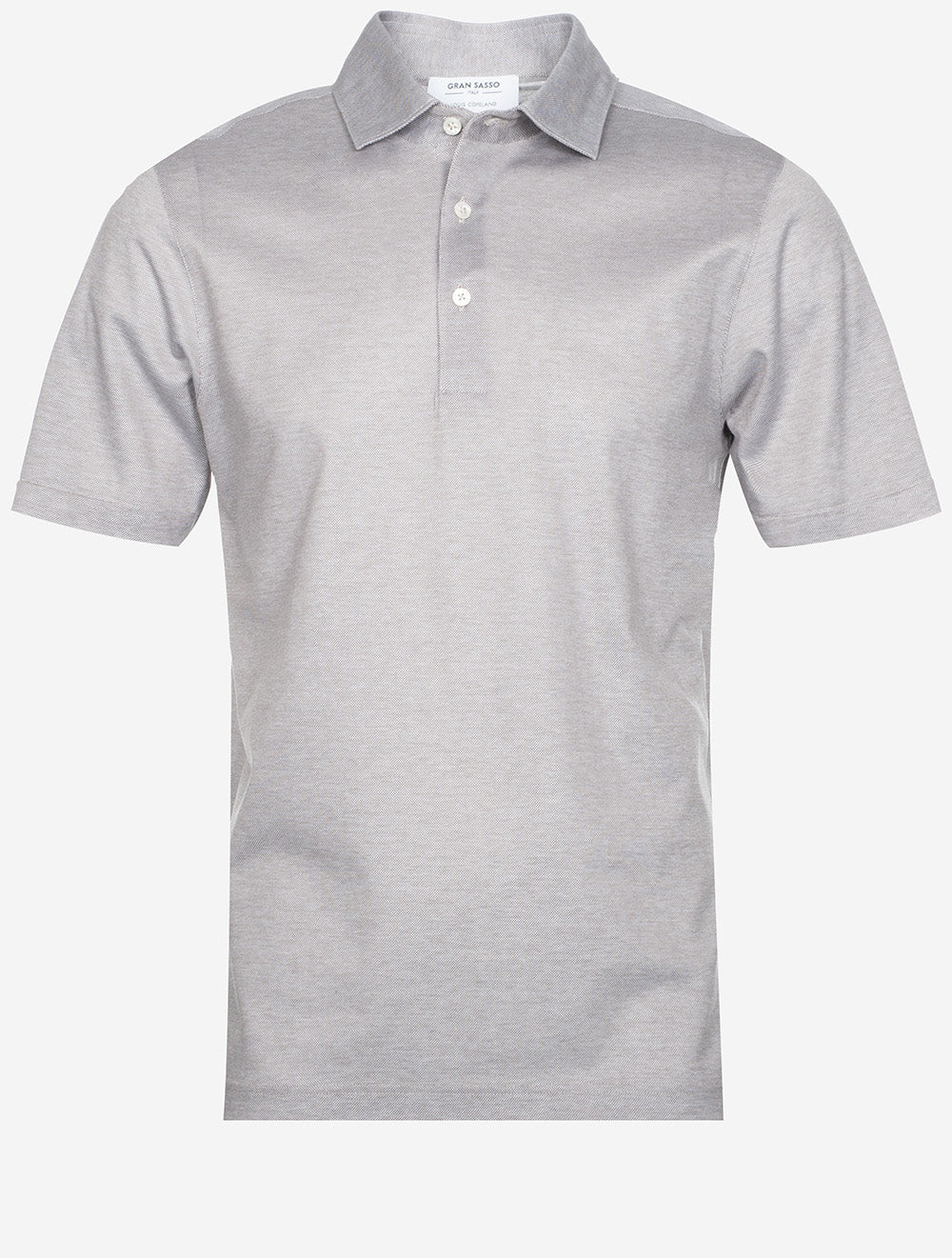 Gran Sasso 3 button Polo Shirt Taupe MI