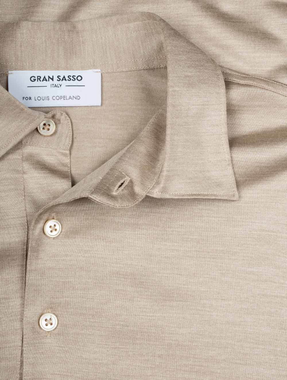 Gran Sasso Silk Polo Beige AI3