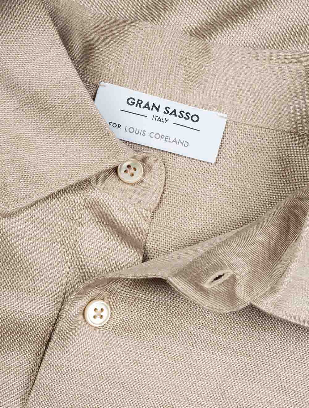 Gran Sasso Silk Polo Beige AI4