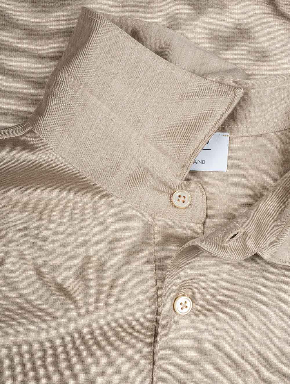 Silk Polo Beige