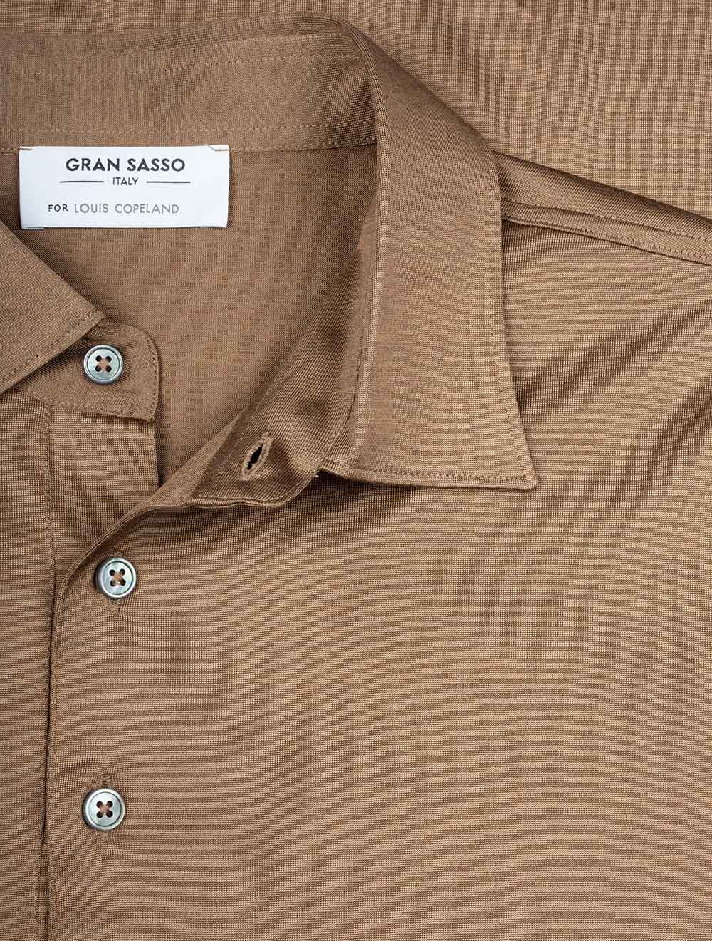 Gran Sasso Silk Polo Brown AI3