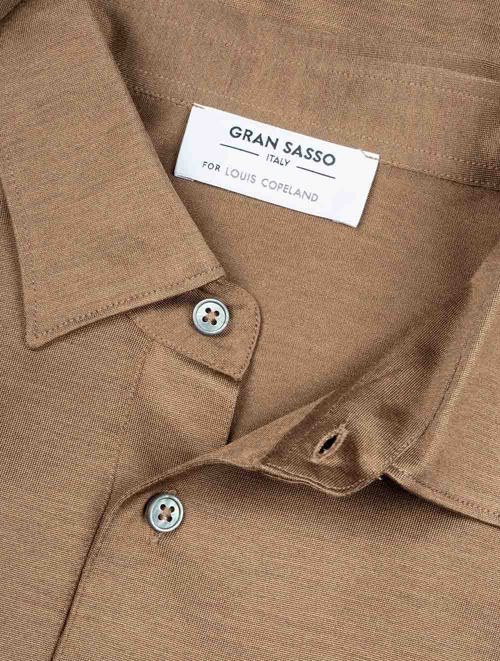 Gran Sasso Silk Polo Brown AI4