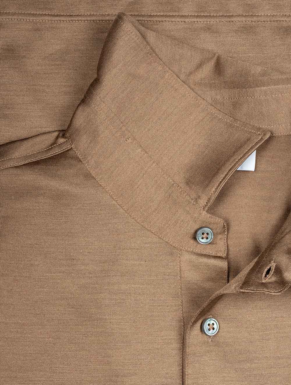 Gran Sasso Silk Polo Brown AI5