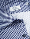 Stenstroms Pattern Fitted Shirt Navy AI2