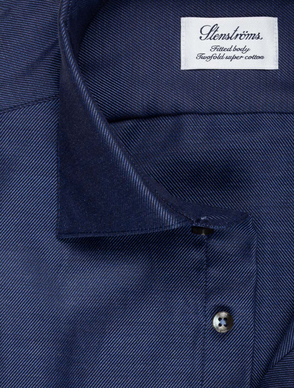 Twill Fitted Shirt Navy