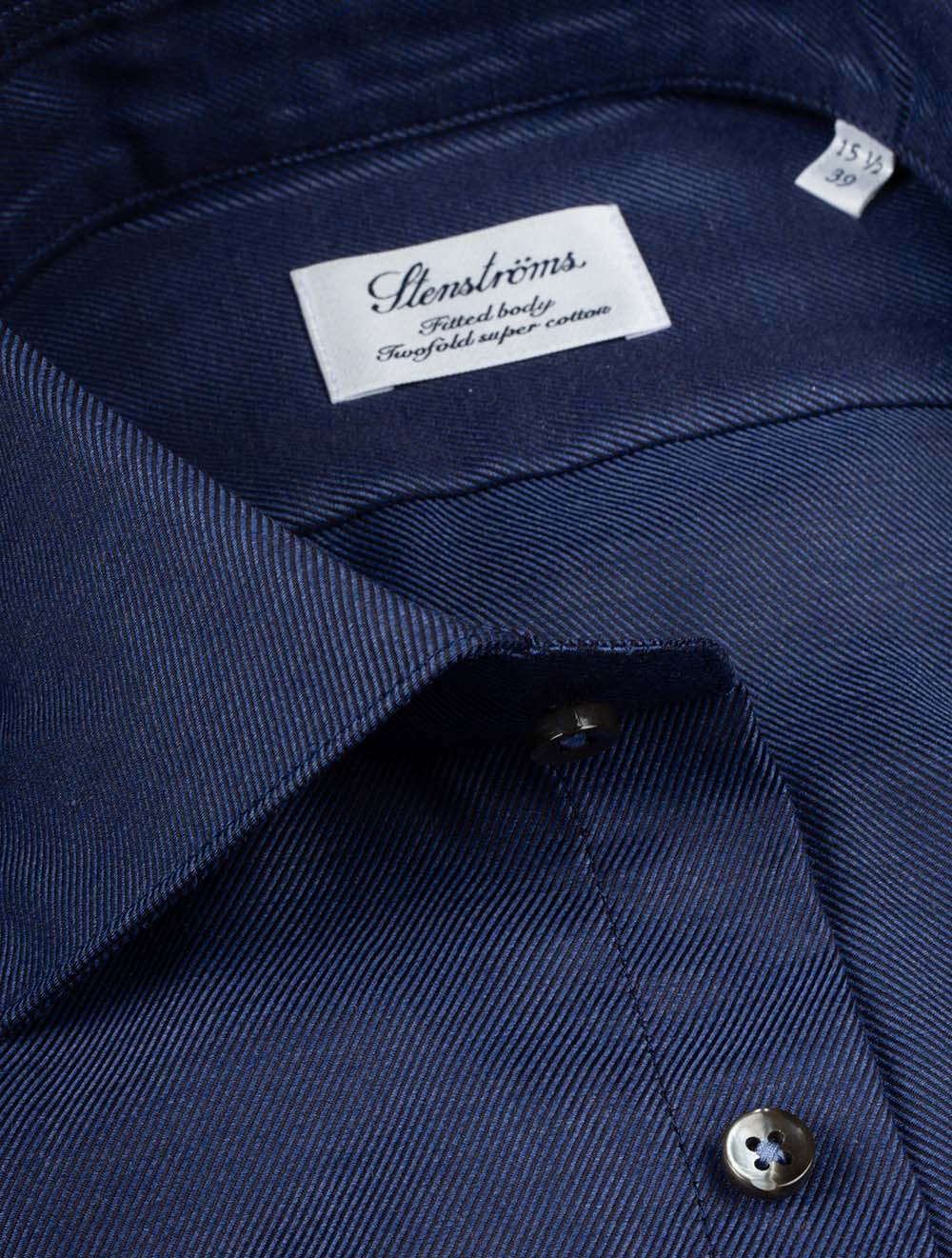 Twill Fitted Shirt Navy