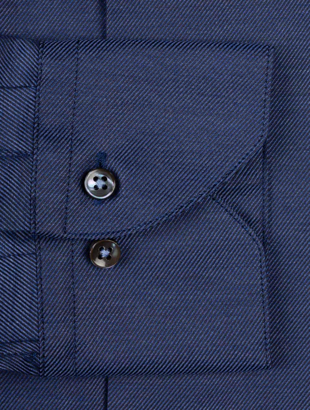 Twill Fitted Shirt Navy