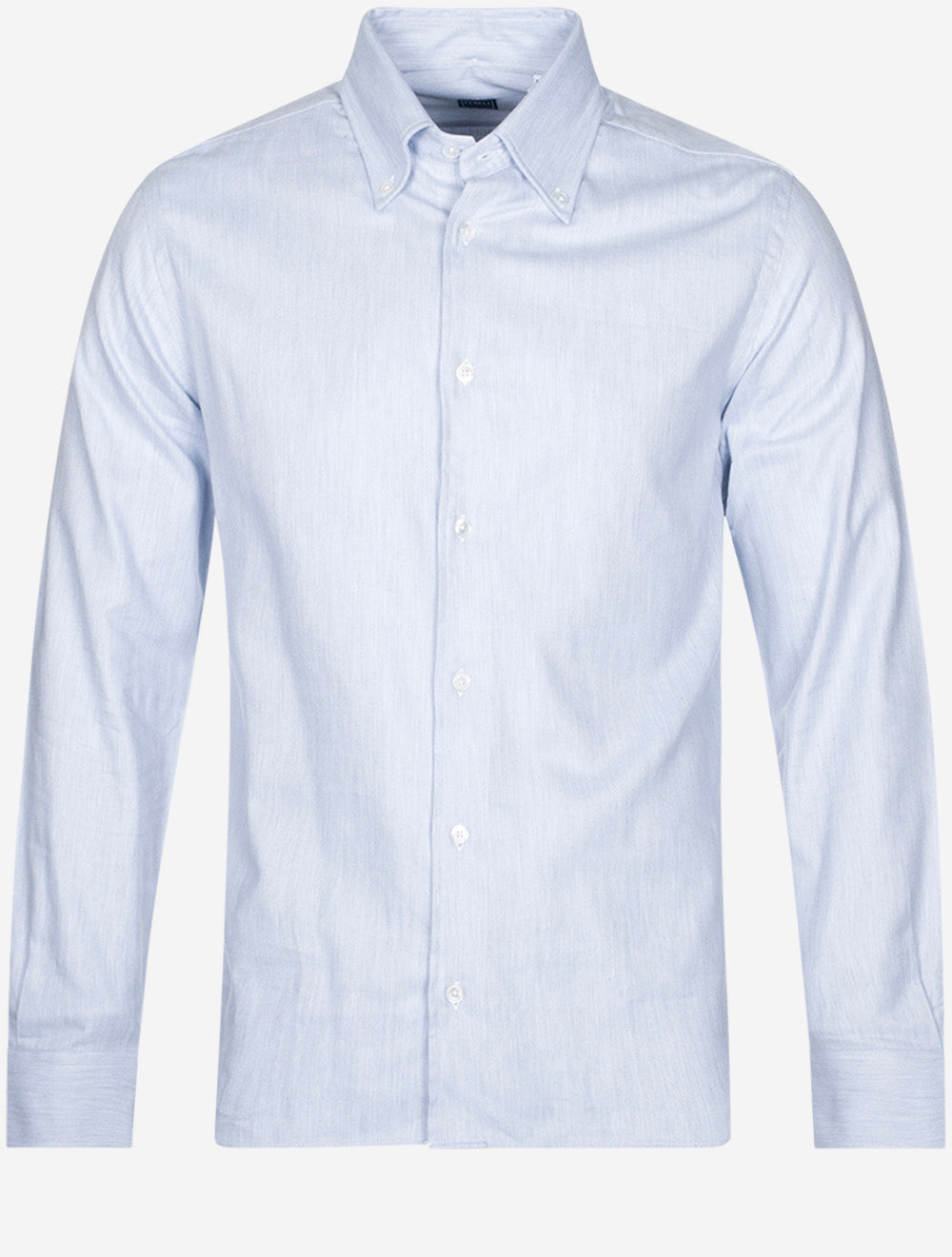 Fedeli Buttondown Soft Flannel Shirt Grey MI