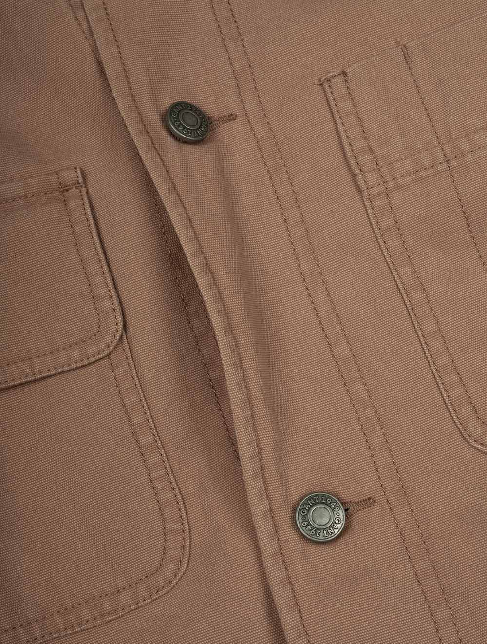 Cotton Work Coat Roasted Walnut