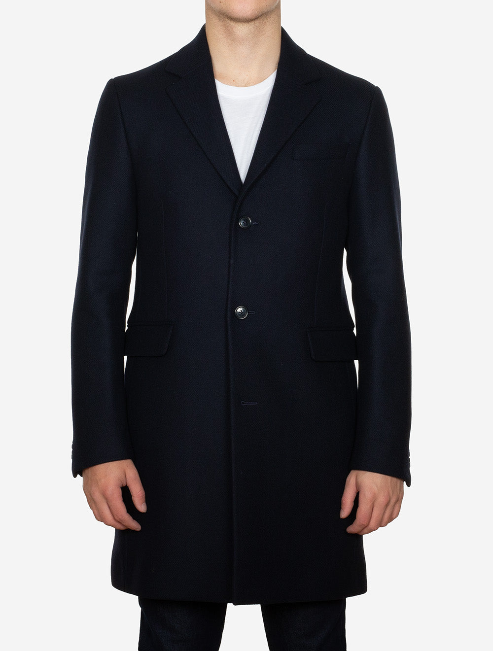 Classic Wool Coat Night Blue