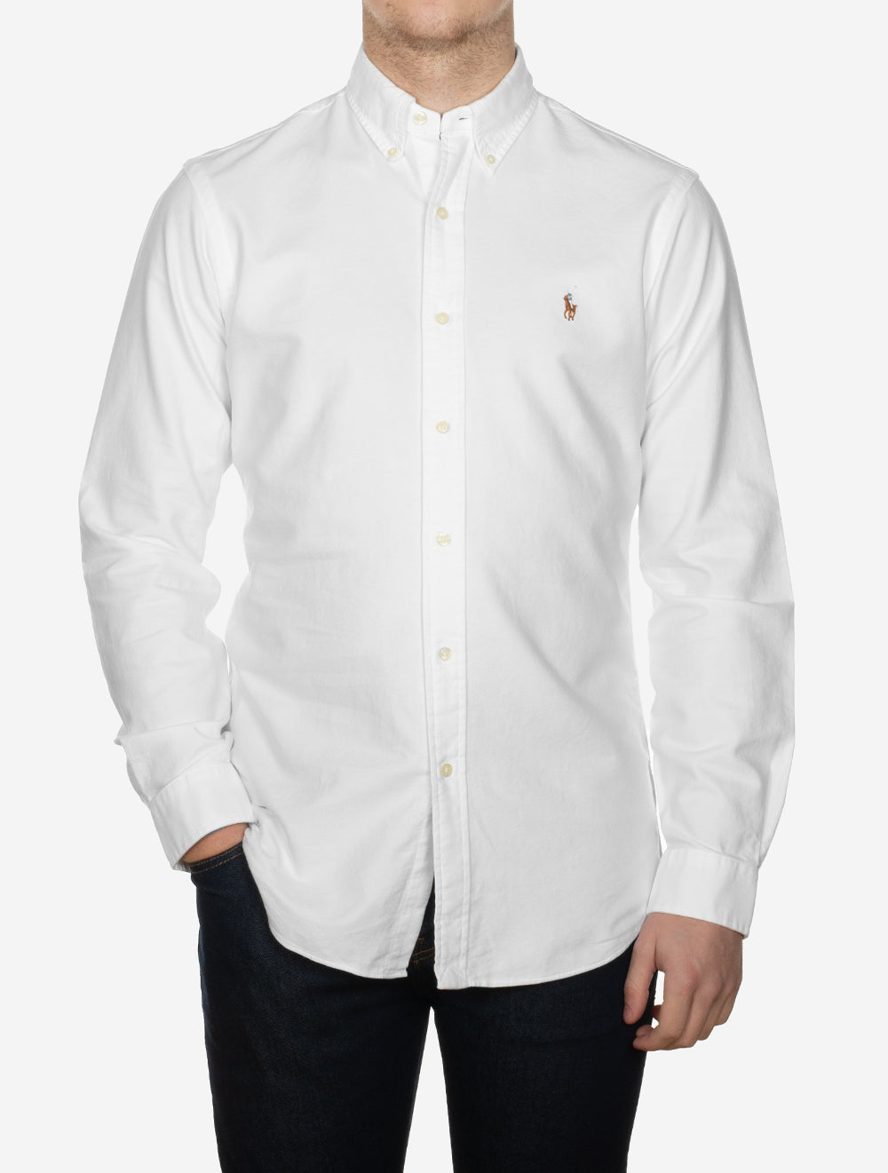 Ralph Lauren Oxford Sport Shirt Pure White AI1