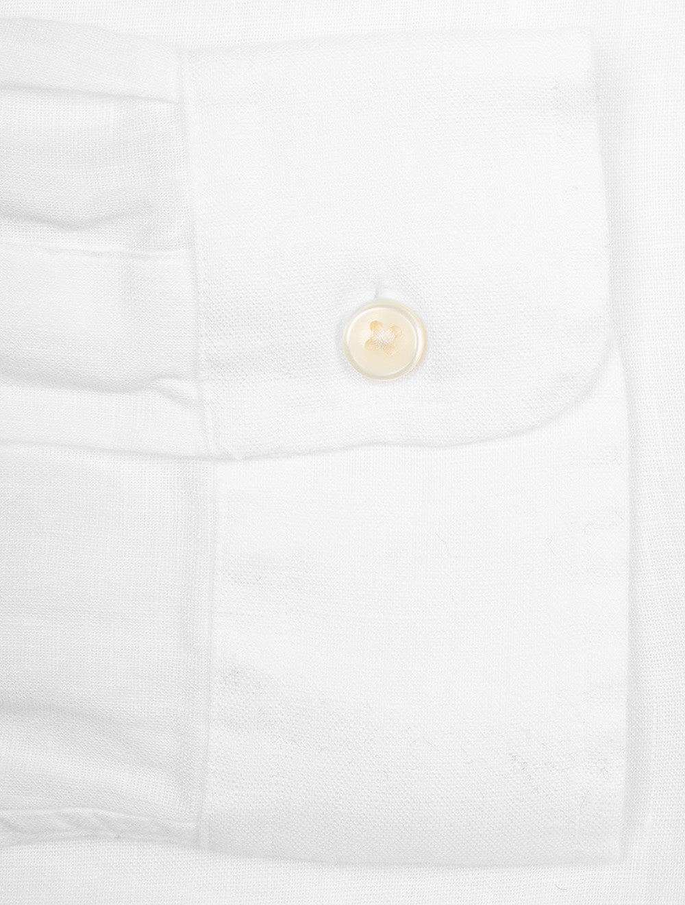 Ralph Lauren Custom Fit Linen Shirt White AI6