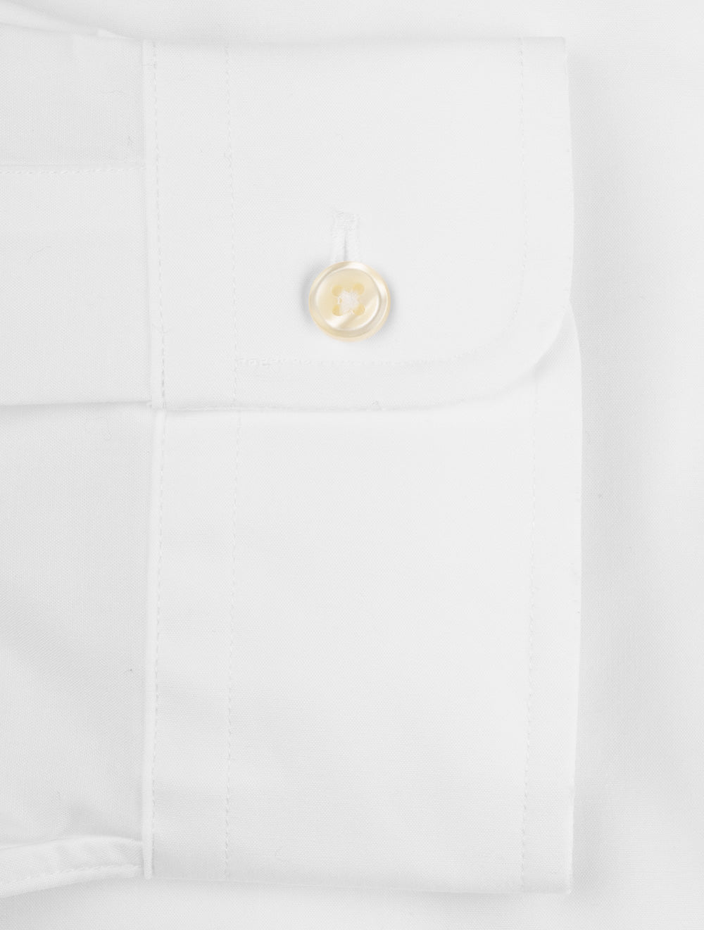 Plain Buttondown Shirt White