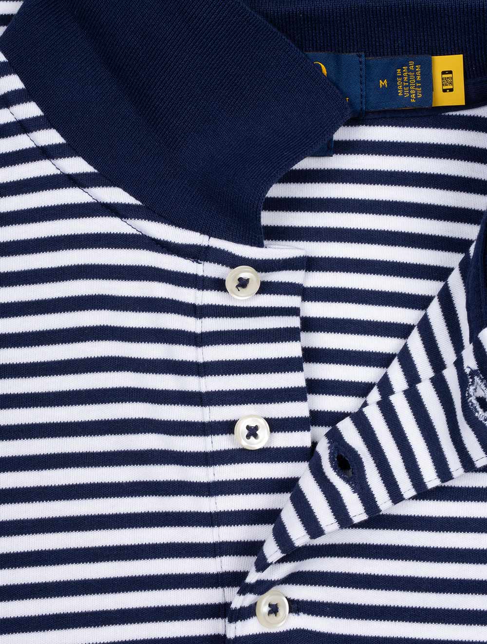 Ralph Lauren Stripe Polo Shirt Cruise Navy AI5