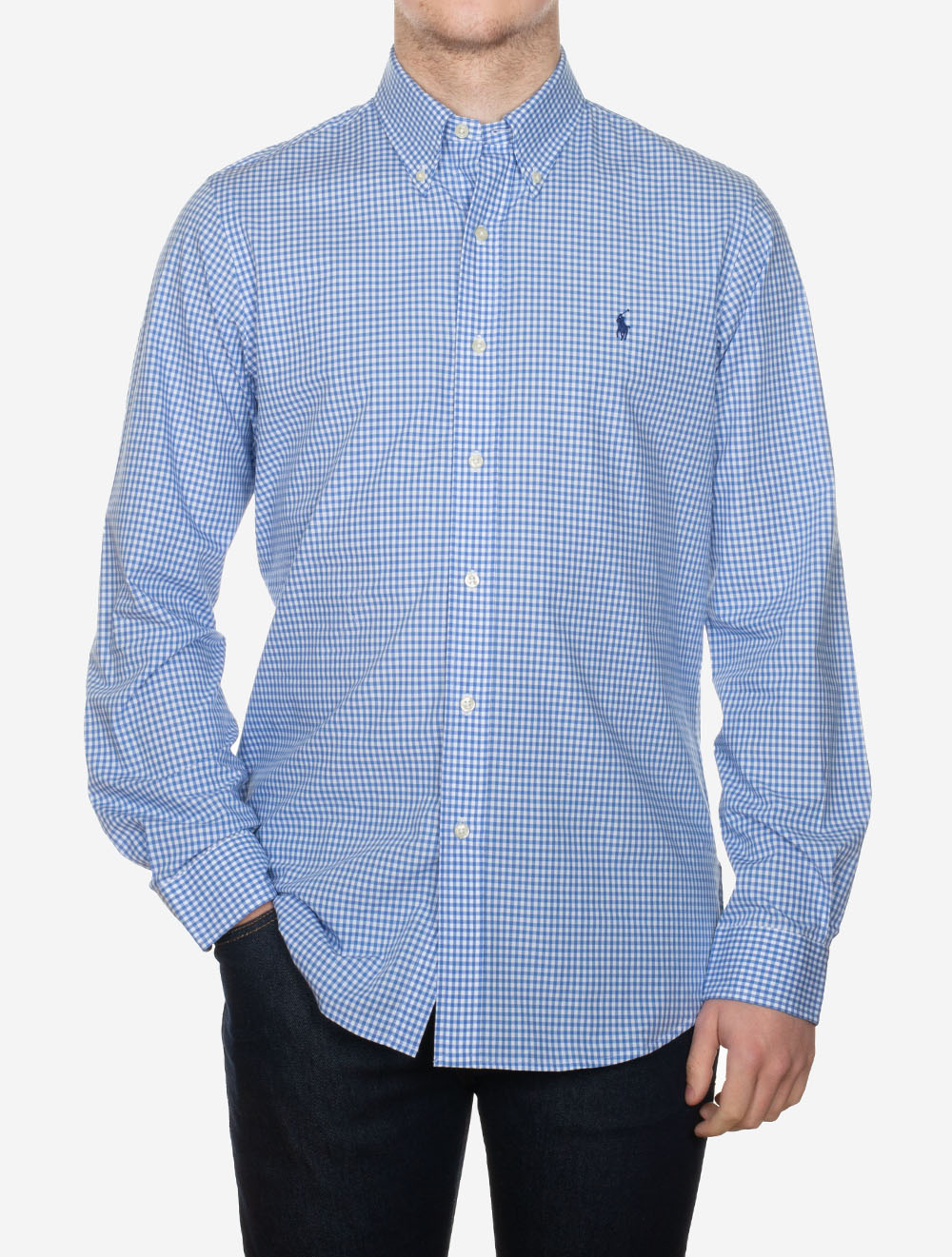 Gingham Buttondown Shirt Blue