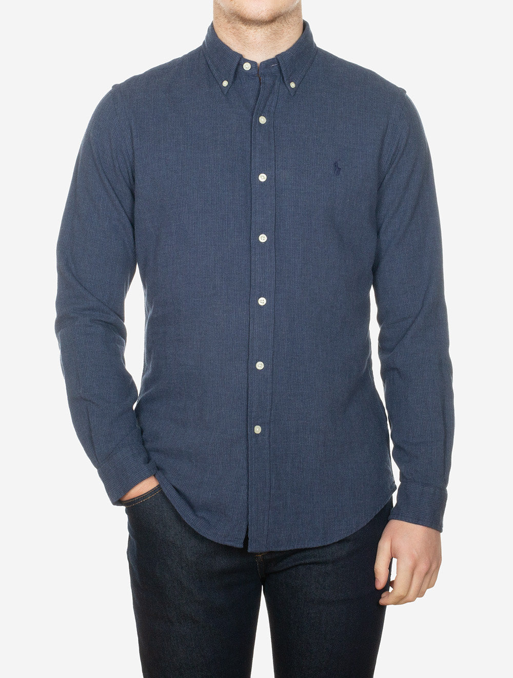 Ralph Lauren Double Faced Buttondown Shirt Blue AI1