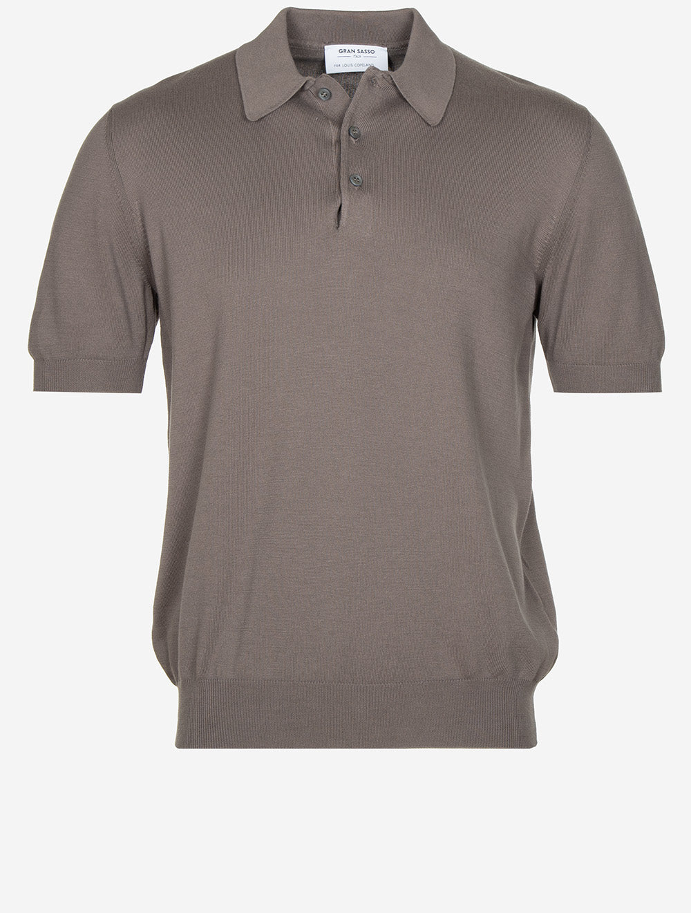 Tennis Cotton Polo Brown