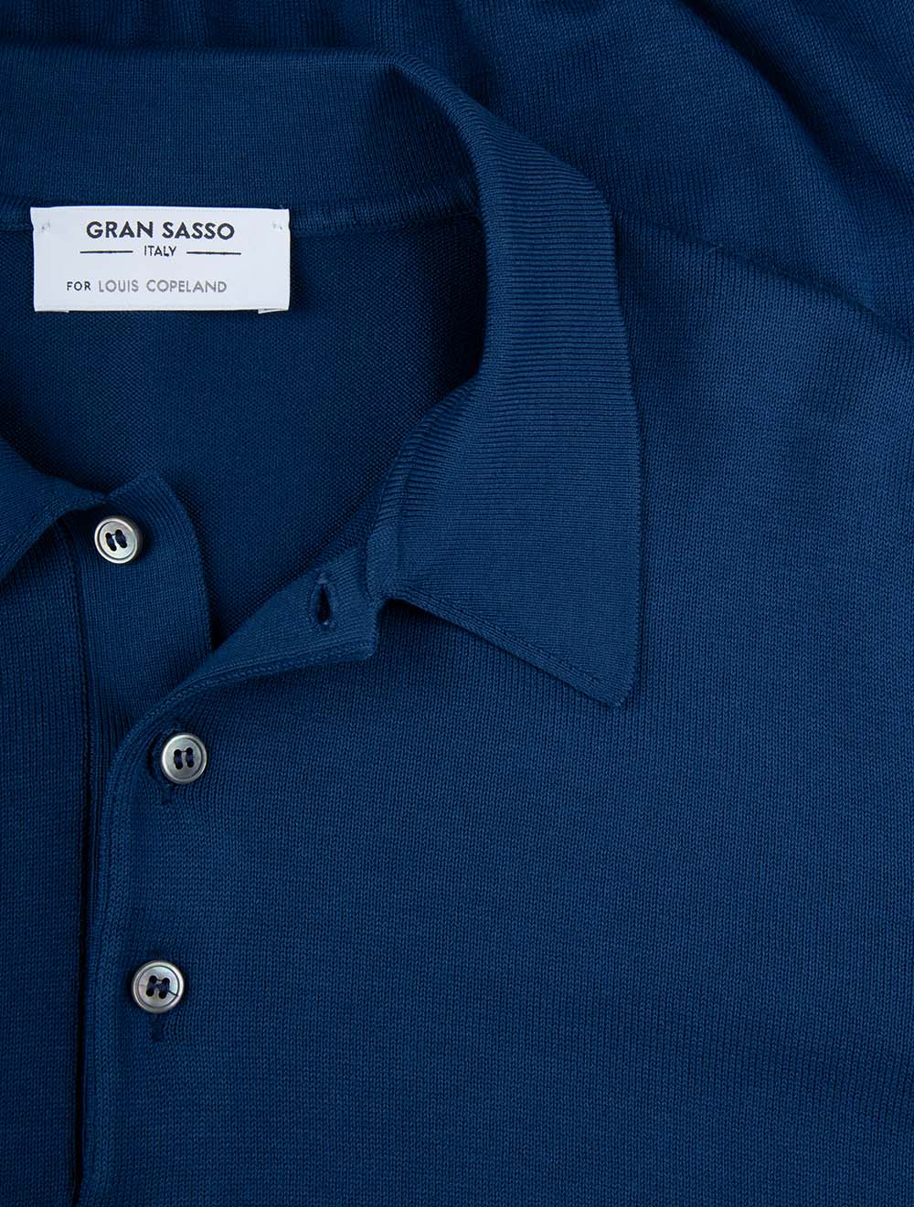 Tennis Cotton Polo Navy